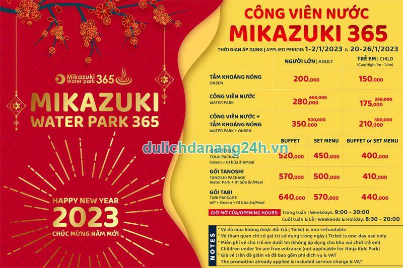 Giá vé công viên nước Mikazuki Đà Nẵng 2